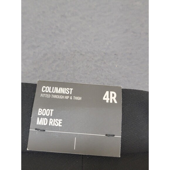 Express Pants Womens 4R Black Columnist Boot Mid Rise Dress Work Wear Office - Picture 12 of 13